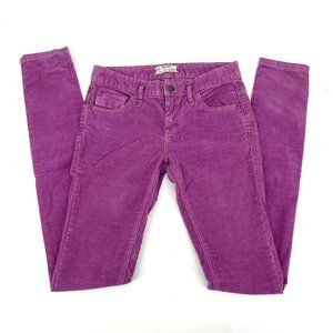 Size W 26 Long Free People Purple Corduroy Jeans